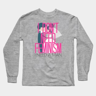Feminism Brush-Off Long Sleeve T-Shirt